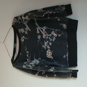 Denim&supply by Ralf Lauren size m black crop sweater